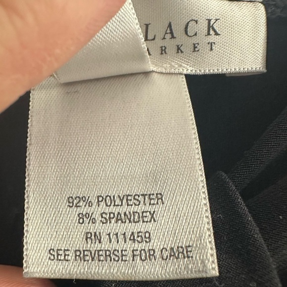 Vintage Y2K WHBM Black Fitted Ruched Camisole Tank Top Coquette Size Extra Small - Picture 6 of 7